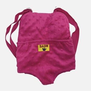 Build A Bear Hot Pink Backpack Carrier Adjustable Straps BABW